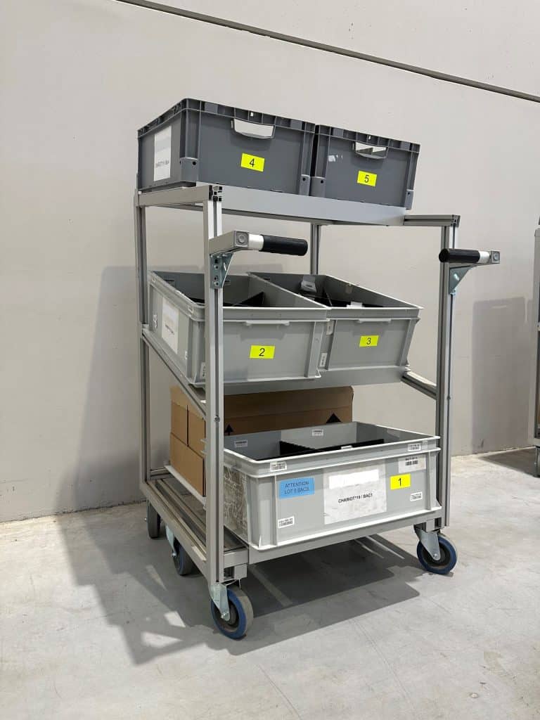 Chariot de picking ergonomique